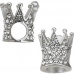 Korunka se šatony barvy Crystal vyrobená z chirurgické oceli JK 752-1 – Zboží Dáma