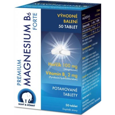 Swiss Med Premium Magnesium B6 Forte 50 tablet – Hledejceny.cz