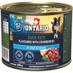 Ontario Adult kachní pate s příchutí brusinek 200 g – Hledejceny.cz