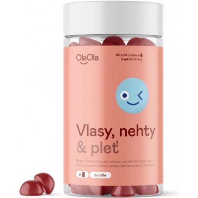 OlaOla Želé Podpora zdravých vlasů, nehtů a pleti 60 želé bonbonů – Hledejceny.cz