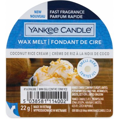 Yankee Candle Coconut Rice Cream vonný vosk do aromalampy 22 g – Zboží Dáma
