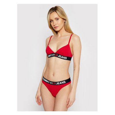 Tommy Jeans bralette UW0UW02721 Červená – Hledejceny.cz