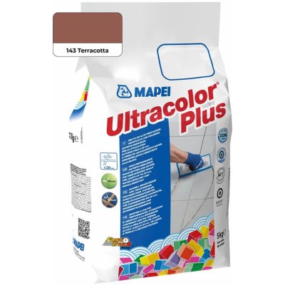 Mapei Spárovací hmota Ultracolor Plus 143, terracotta, 5 kg 6014345AU – Zboží Mobilmania