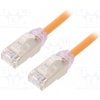 síťový kabel Panduit STP28X5MOR Patch, F/UTP,TX6A-28™, 6a, drát, Cu, LSZH, 5m, oranžový