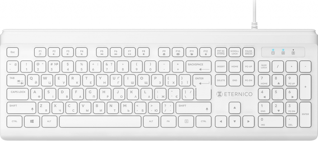 Eternico Home Keyboard Wired KD2020 AET-KD2020CSWN