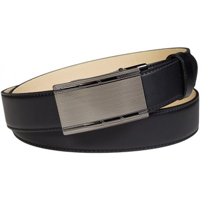 Penny Belts pánský kožený společenský opasek Diego černý – Zboží Dáma