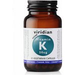Viridian Vitamin K 50ug 30 kapslí – Hledejceny.cz