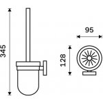 Nimco Unix Toaletní WC kartáč UN 13094KU 26 – Zboží Mobilmania