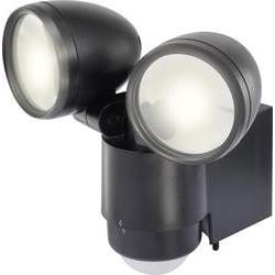 Venkovní LED reflektor s pohybovým čidlem renkforce Cadiz, 1435592,  neutrálně bílé světlo, 2 W, černá zahradní lampa - Nejlepší Ceny.cz