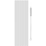 Koziol Cheers Straws Sada 8 ks brček křišťálově čirá 270 mm s kartáčkem – Hledejceny.cz