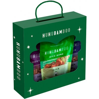 Huhubamboo vánoční box s pamlsky 6x75 g – Zboží Mobilmania