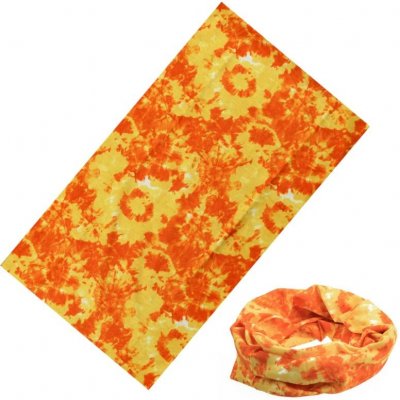 Art Of Polo multifunkční šátek batikovaná oranžová FAKT001 – Zboží Mobilmania