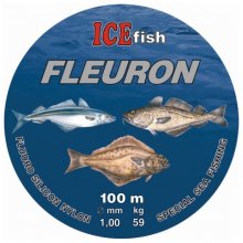 ICE fish fluocarbonový vlasec Fleuron 100 m 0,9 mm