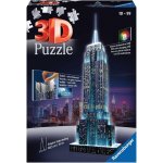 Ravensburger 3D puzzle svítící Empire State Building Noční edice 216 ks – Zboží Dáma