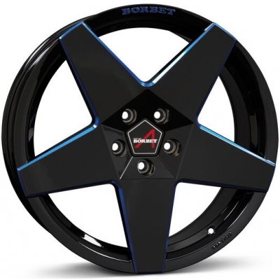 Borbet A 8,5x19 5x108 ET45 black blue