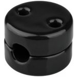 Elhard Držák na kabel, nástěnný Retro Keramik, 28x18mm, černý KP1003B – Zboží Mobilmania