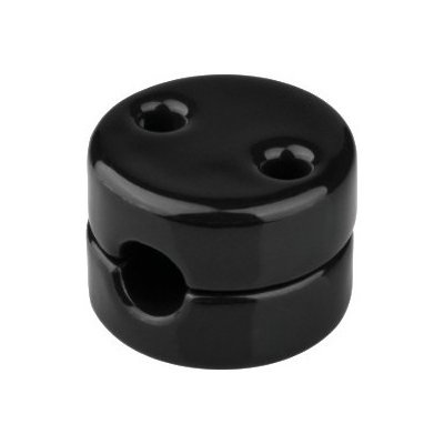 Elhard Držák na kabel, nástěnný Retro Keramik, 28x18mm, černý KP1003B – Zboží Mobilmania