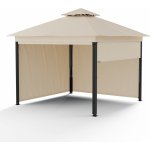 Blumfeldt Grandezza Cortina zahradní altán 3x3 m, boční rolety Krémová – Sleviste.cz