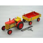 Kovap Traktor a valník Červená na klíček – Zboží Mobilmania