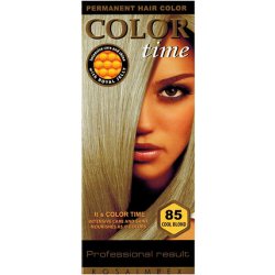 Barva na vlasy Color Time dlouhotrvající gelová barva na vlasy 85 ledová blond 85 ml