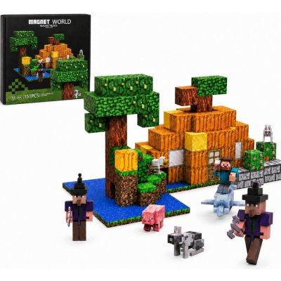 iMex Toys Magnetická stavebnice 151 ks ve stylu minecraft – Hledejceny.cz