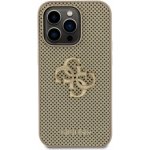 Guess PU Perforated 4G Glitter Metal Logo iPhone 15 Pro Gold – Sleviste.cz