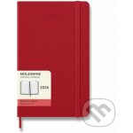Moleskine A5 denní 2026 červený – Zboží Dáma