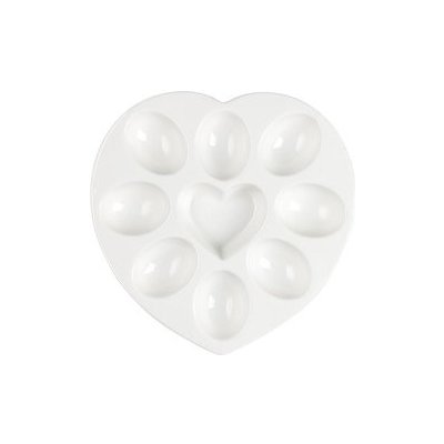 Florina porcelánový talíř na vajíčka heart – HobbyKompas.cz
