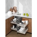 Cemux Corner Comfort Style s tlumením chrom/bílé dno 900 mm – Zboží Dáma