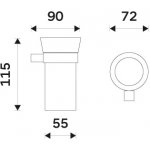 NIMCO Držák na kartáčky Bormo BR 11058KU-26 – Sleviste.cz