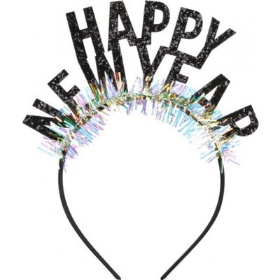 Čelenka “Happy New Year” ČERNÁ – Sleviste.cz