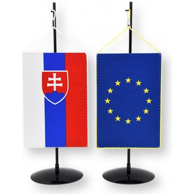 Komplet stolního stojánku s vlaječkami SR a EU (na zavěšení) Alerion – Hledejceny.cz
