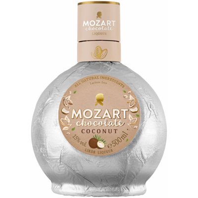 Mozart Chocolate Coconut 15% 0,5 l (čistá fľaša) – Hledejceny.cz