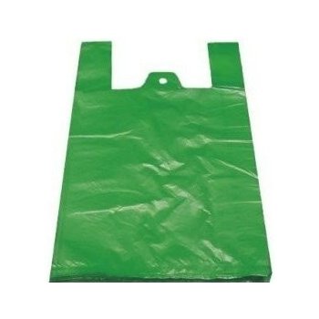 Mikrotenová taška zelená 100 ks 28x14x480 mm