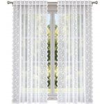 Fliying Hotová bílá záclona s výšivkou L1037, 140x250 cm (cena za 1 kus) – Hledejceny.cz