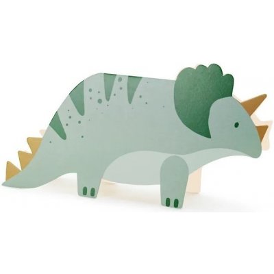 PartyDeco Pozvánky Triceratops 6 ks – Zboží Mobilmania