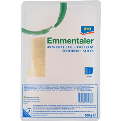 Aro Emmentaler sýr 45% plátky 500 g