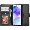 Pouzdro a kryt na mobilní telefon Samsung Tech-Protect Wallet knížkové Samsung Galaxy A55 5G, černé