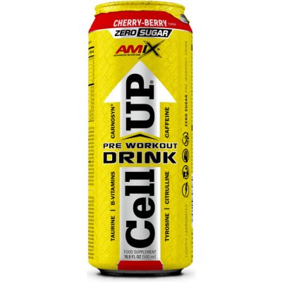 Amix CellUP PreWorkout Drink Cherry Berry 500 ml – Zboží Dáma