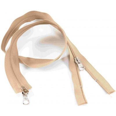 Protisměrný spirálový zip č.5 více barev - délka (40 cm - 100 cm) 50 cm Béžová – Hledejceny.cz