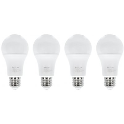 Retlux žárovka LED E27 12W A60 bílá teplá REL 23 4ks – Zboží Živě