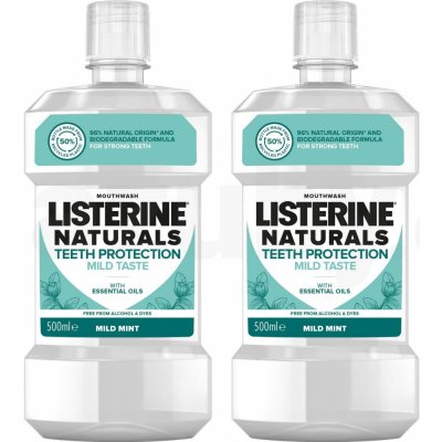 Listerine Naturals Teeth Protection Mild Taste 500 ml – Hledejceny.cz