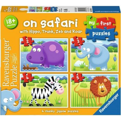 Ravensburger Moje první hádanky. Safari. 2-3-4-5 dílků – Hledejceny.cz