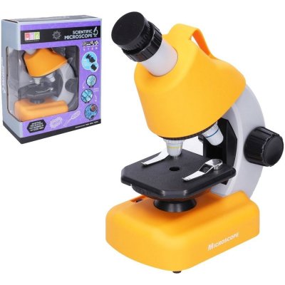 Teddies Mikroskop s doplňky plast 15cm na baterie se světlem v krabici 23x29x12cm – Zboží Mobilmania