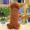 Žertovný předmět S-LINE Penis Plushie plyšový polštář Big penis hnědý 30cm