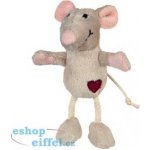 Trixie Plyšová myš se srdíčkem 11 cm – Zboží Dáma