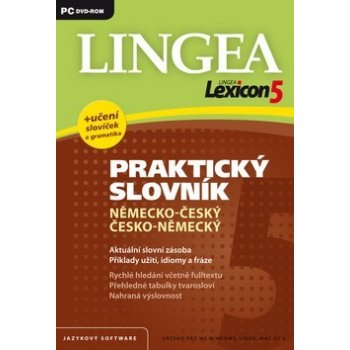 Lexicon 5 Praktický slovník Německo-český, Česko-německý, Jazykový software