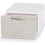 Domopak úložný box Wave 15.5 x 10.5 x 21 cm béžová – Hledejceny.cz