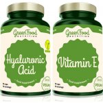 GreenFood Nutrition Kyselina Hyaluronová 60 kapslí + Vitamin E 60 kapslí – Sleviste.cz