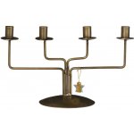 Ib Laursen Adventní svícen na úzké svíčky Stylish Christmas, zlatá barva, kov – Zboží Dáma